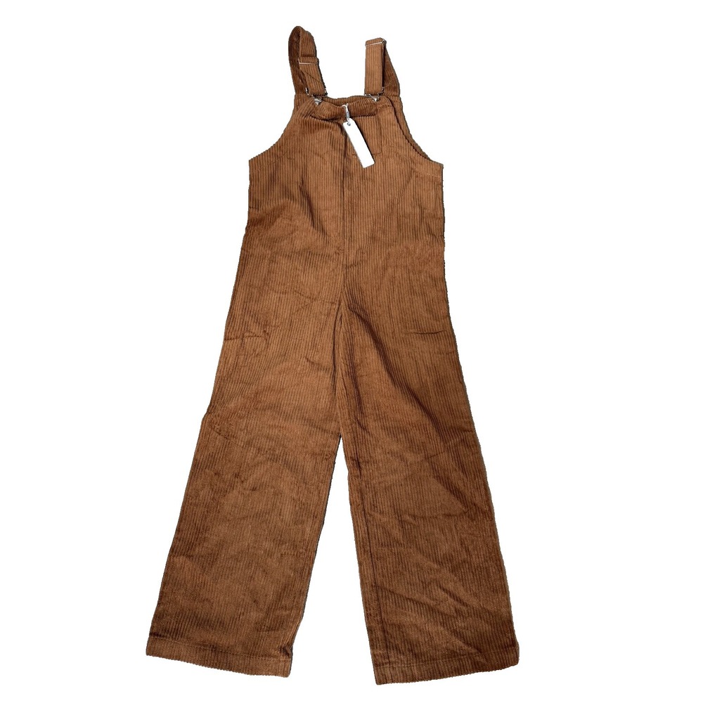 Tractr Big Girls Brown Corduroy Overalls Size 14‎ NWT Darling!